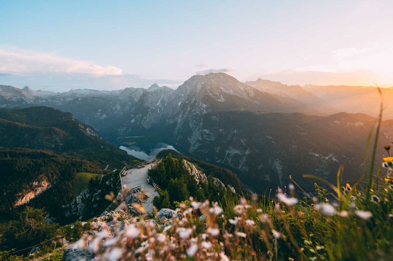 Königsblick bei Abenddämmerung